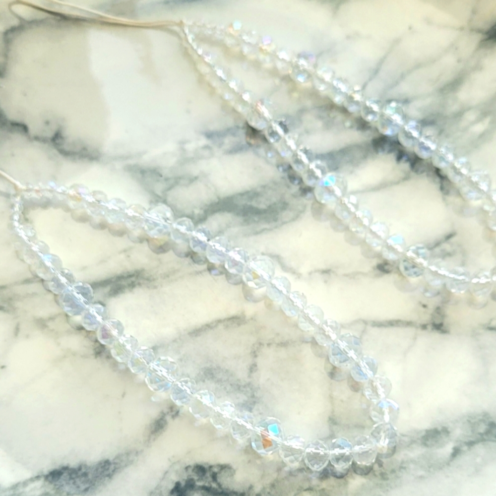 Beaded Phone Charm- AB Twinkle